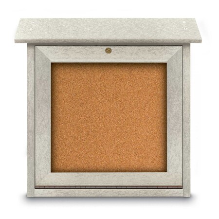 United Visual Products Outdoor Enclosed Combo Board, 48"x36", Black Frame/Black & Pearl UVCB4836ODB-BLACK-PEARL